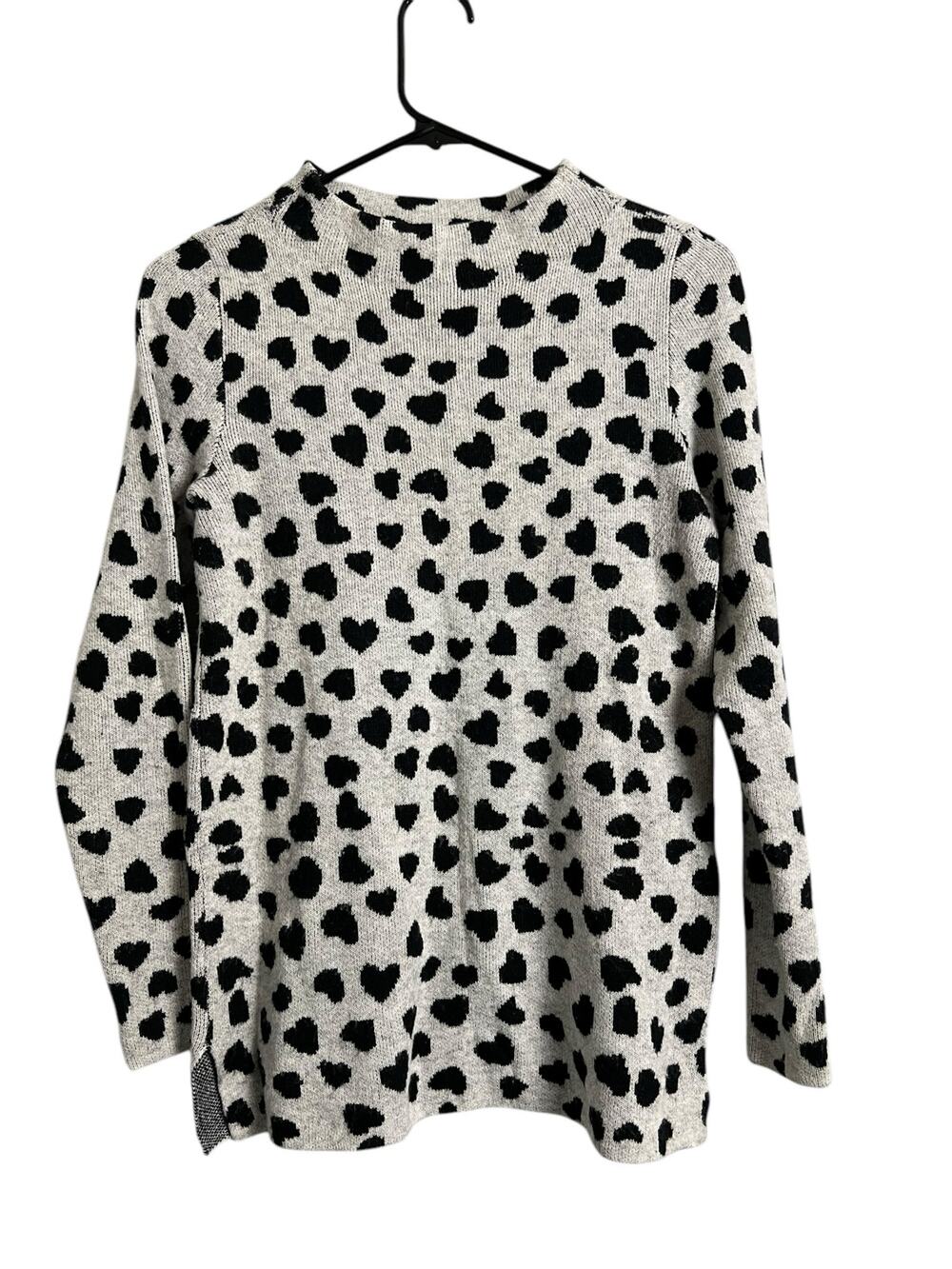 LOFT XXSP XS Womens Sweater Animal Print Soft Cozy Basic Casual Ann Taylor Wool
